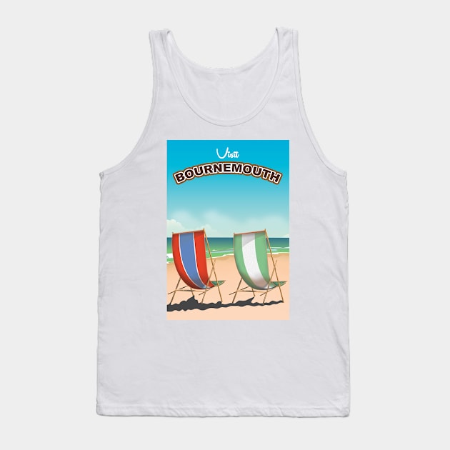 Bournemouth Seaside poster Tank Top by nickemporium1